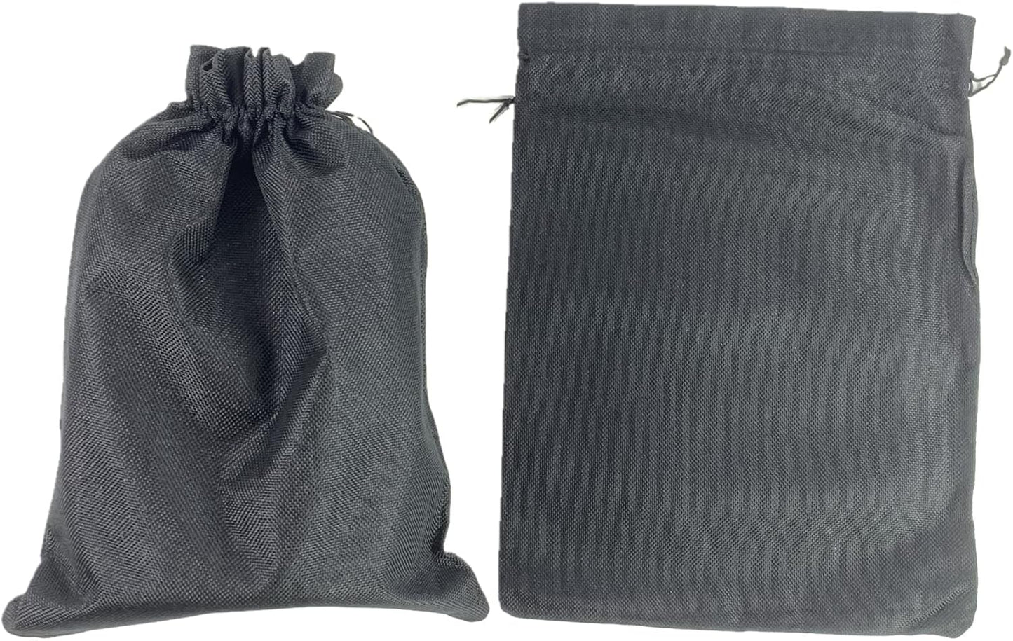 Palmhomee Pack of 4 Burlap Gift Bags with Drawstring Linen Jewelry Pouches Wedding Hessian Jute Bags for Birthday and Treat Pouches Party Wedding Favors Gift (12x16 Inch, Black)