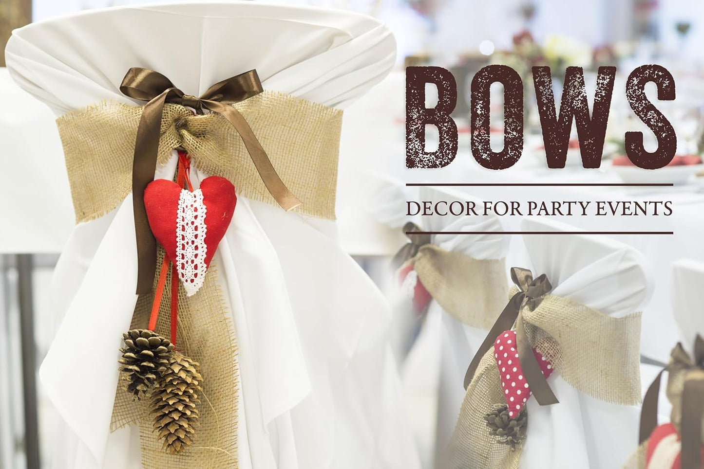 VViViD Burlap Fabric Roll (4” x 35ft) Natural Jute for DIY Crafts, Wedding Decorations, Gift Wrapping & Home Accents