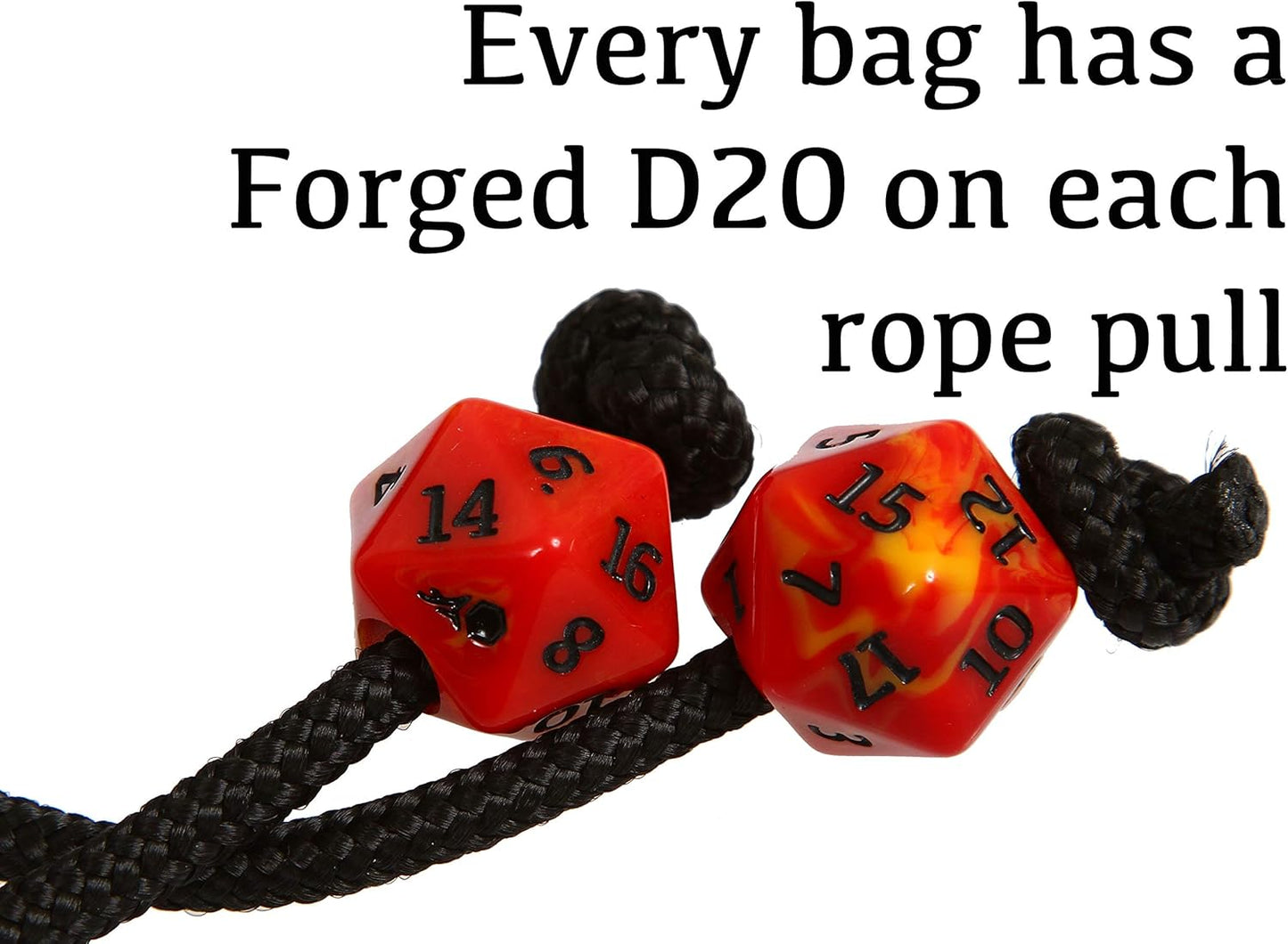Forged Dice Co. Pouch of The Endless Hoard Dice Bag - Holds Over 1,000 Polyhedral Dice - Dice Storage Bag with 7 Pockets - Perfect for Bulk Dice - Brown/Green