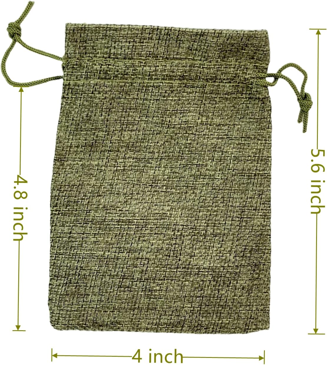 Palmhomee Pack of 25 Burlap Gift Bags with Drawstring Linen Jewelry Pouches Wedding Hessian Jute Bags for Birthday Jewelry and Treat Pouches Party Wedding Favors Gift Art and DIY Craft (4x5.6 Inch,