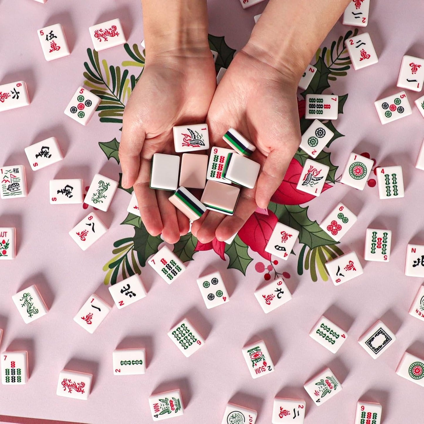 American Mahjong Tiles Set with 166 Quality Acrylic Tiles (1.2", Tiles Only), Mahjongg Game Set