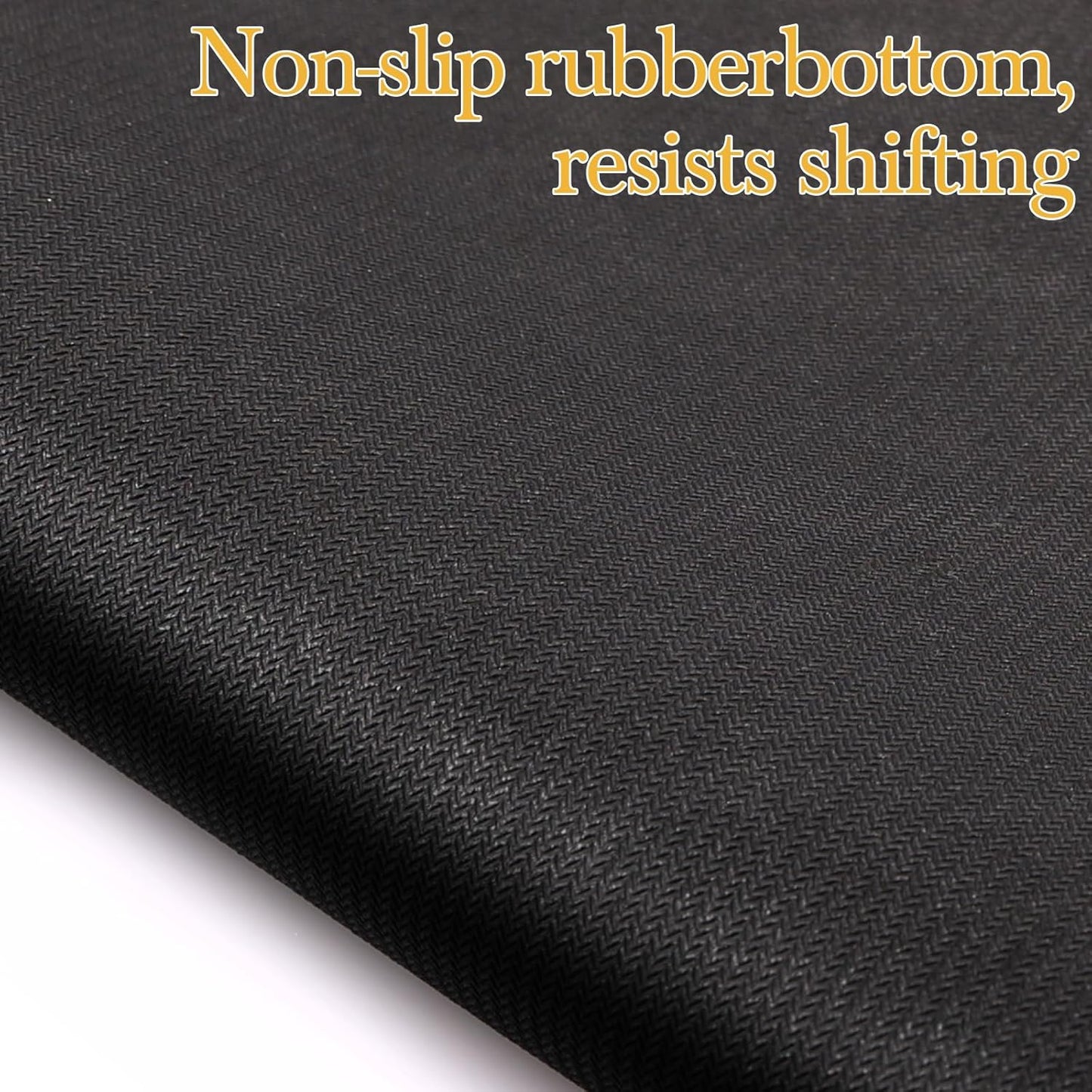 Mahjong Mat for Table 31.5''x31.5'', Non-Slip Mahjong Cloth Cover with Game Rules, Mahjong Tablecloth for Poker, Board Games Table Mat, Card Games, Tile Games, Dominoes (Black)