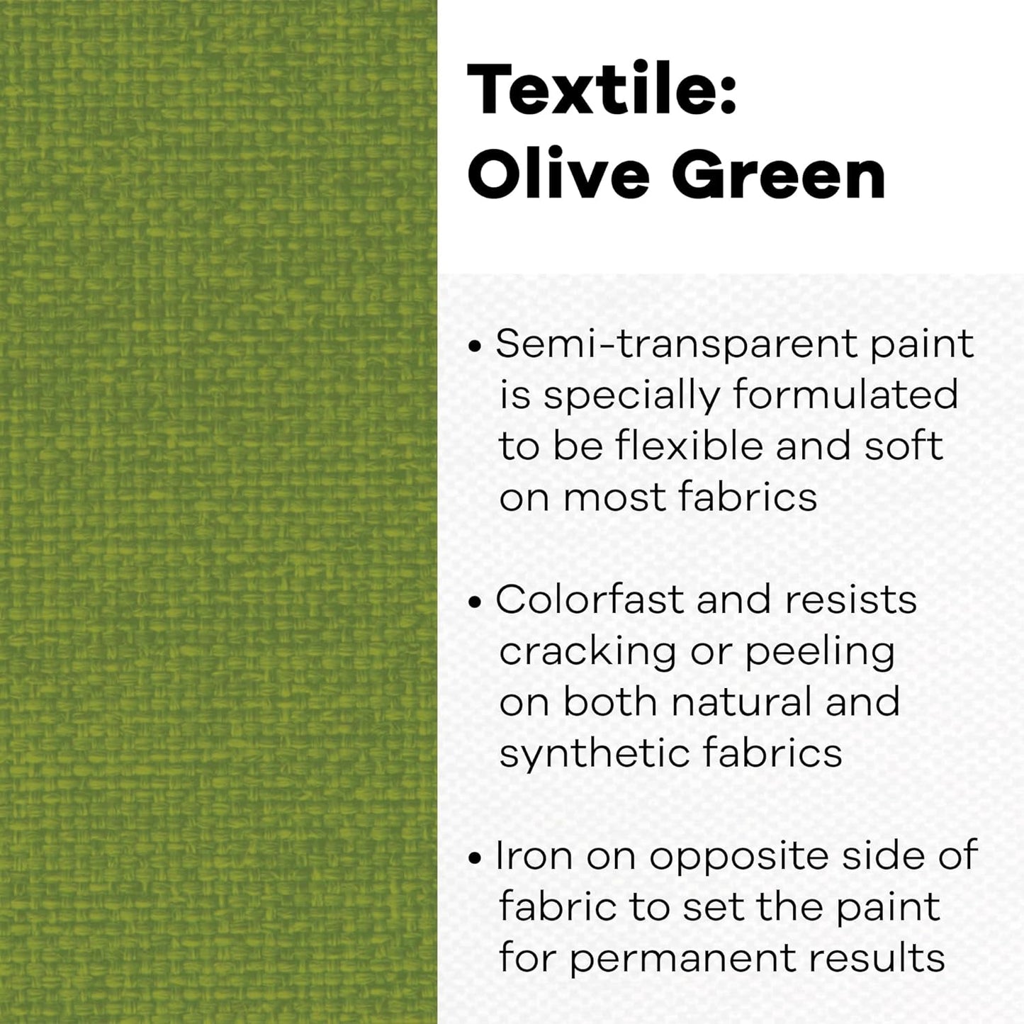Jacquard Textile Color Paint, Olive Green