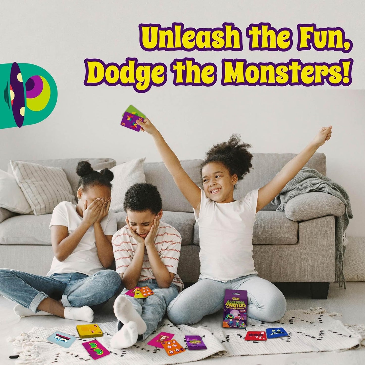 Halloween Card Game - Sleeping Monsters, Sneakiest Strategy & Suspense Game for Kids, Teens & Adults, Fun for Family Game Night, Educational for Ages 5 & Up, 2-5 Players