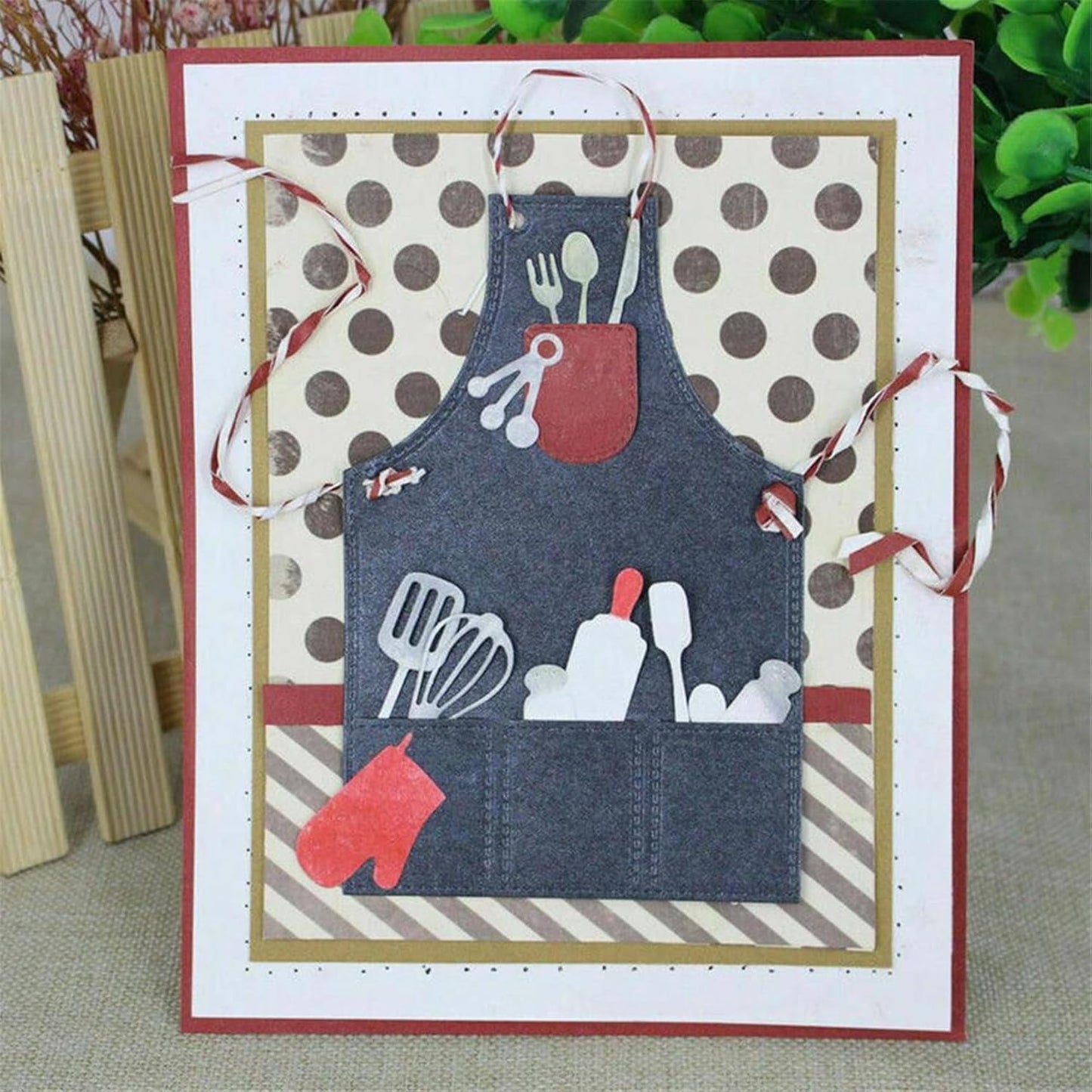 Cutting Dies Metal Stencils Scrapbooking Tools DIY Embossing Template for Paper Card Making Album Arts Crafts Supplies (Kitchenware-12.3x8.2cm)