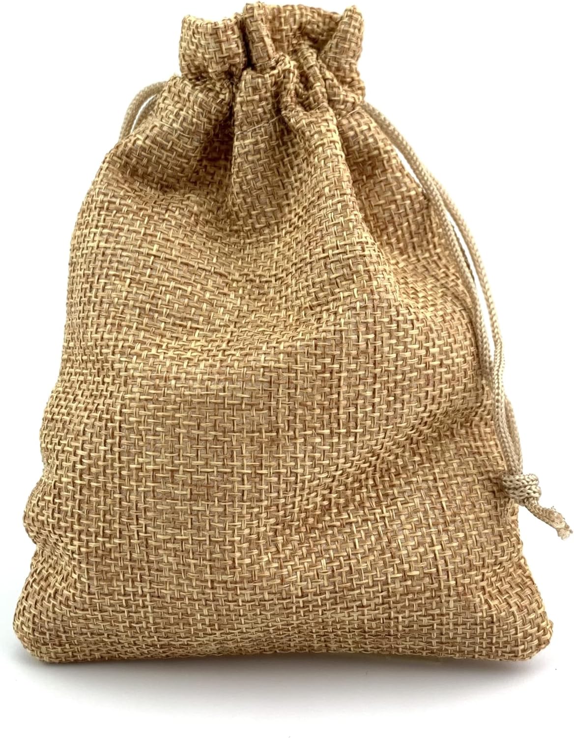 Palmhomee Pack of 25 Burlap Gift Bags with Drawstring Linen Jewelry Pouches Wedding Hessian Jute Bags for Birthday Jewelry and Treat Pouches Party Wedding Favors Gift Art and DIY Craft (4x5.6 Inch,