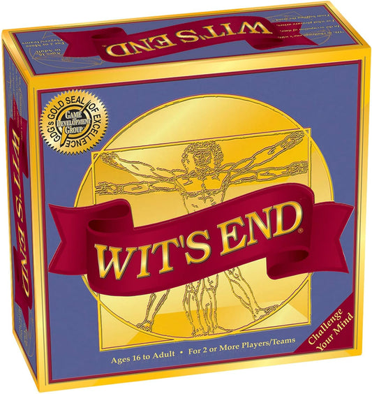 Wit's End — A Smart, Mind-Bending Trivia & Brain Teaser Game That Will Challenge Your Wits & Knowledge — Adult & Family Night Fun