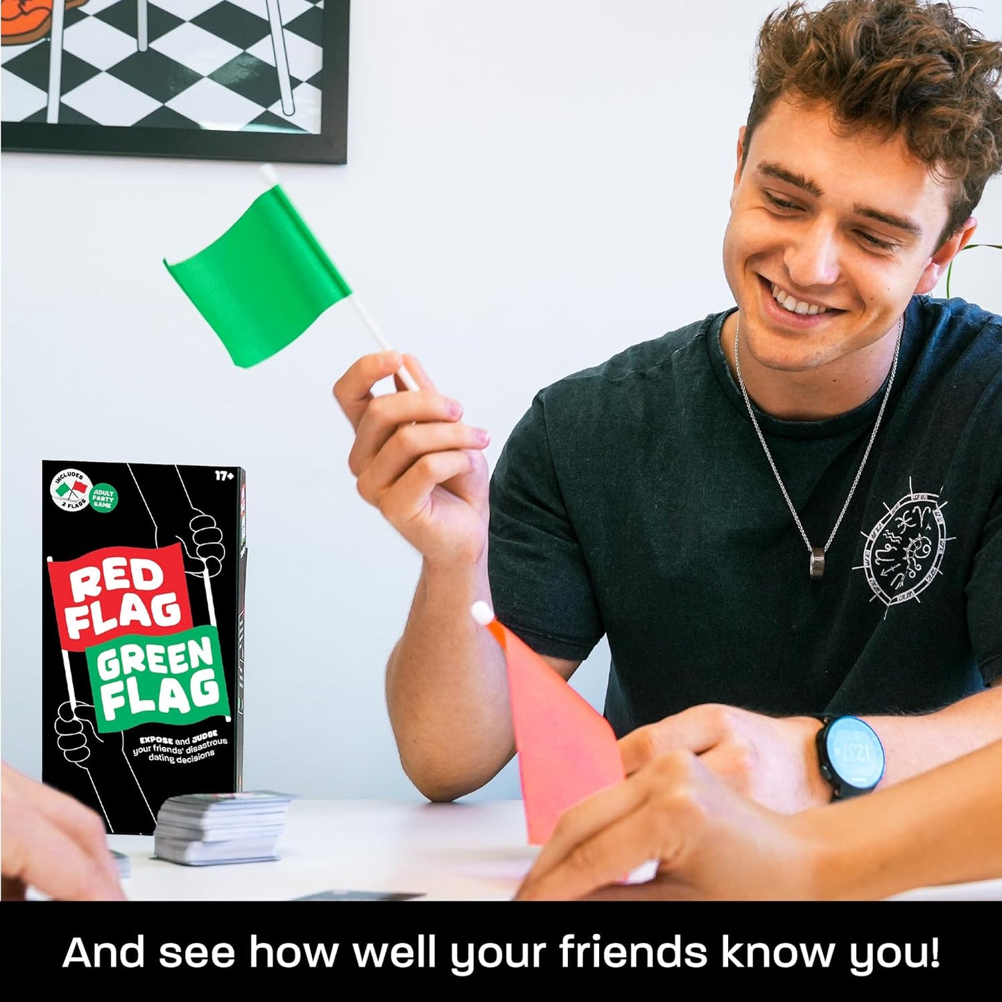 Lucky Egg - Fun Red & Green Flag Party Game - Judge Friends' Dating Decisions - 230 Diverse Questions - Adult Party Game