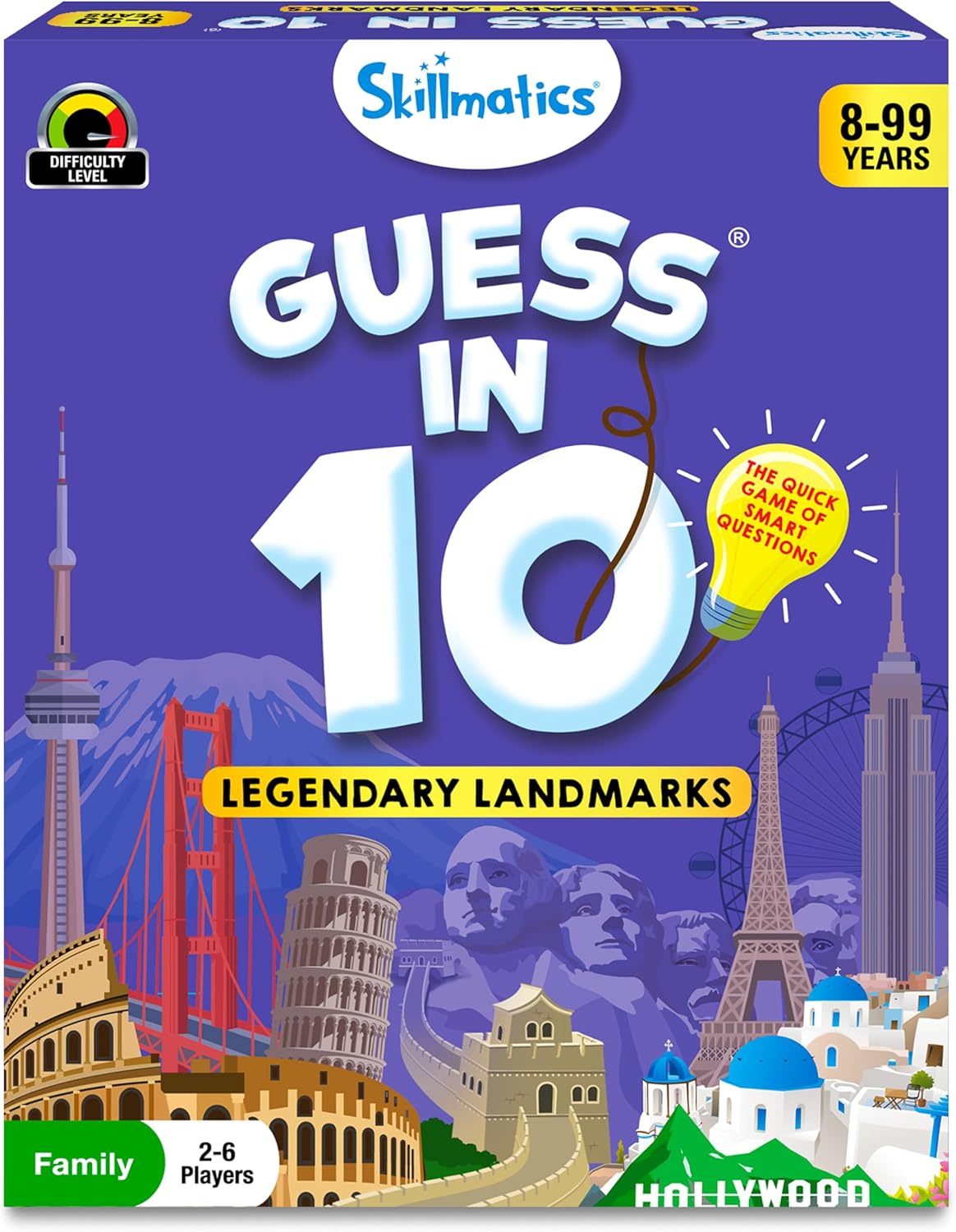 Skillmatics Guess in 10 Legendary Landmarks, Educational Travel Toys for Boys, Girls, and Kids Who Love Card Games, Board Games, Geography and History, Trivia, Gifts for Ages 8, 9, 10 and Up