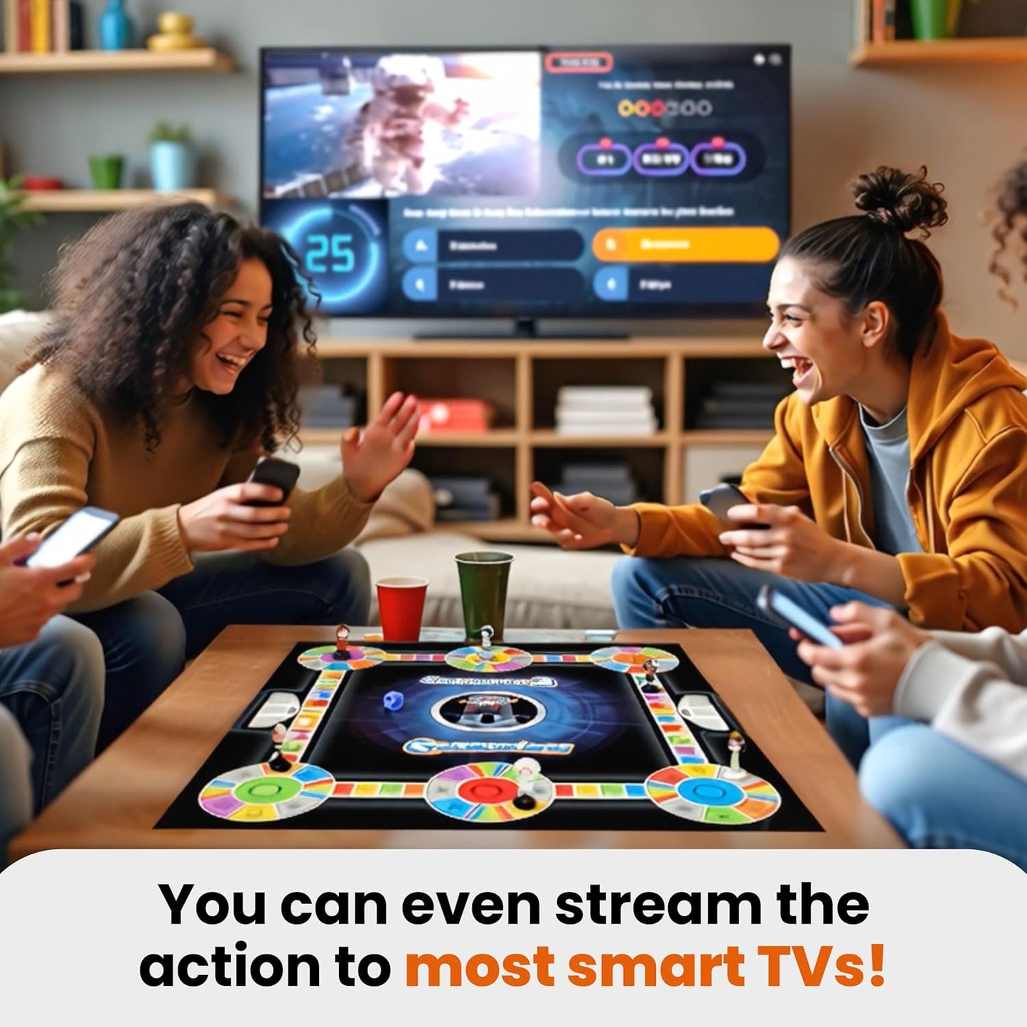Outsmarted - The App-Connected TV Quiz-Show Board Game | Kids, Teens & Adults | Next-Level Game Night for Family & Friends | 2–24 Players | Age 8+ | 10,000+ Questions | 2025 Edition