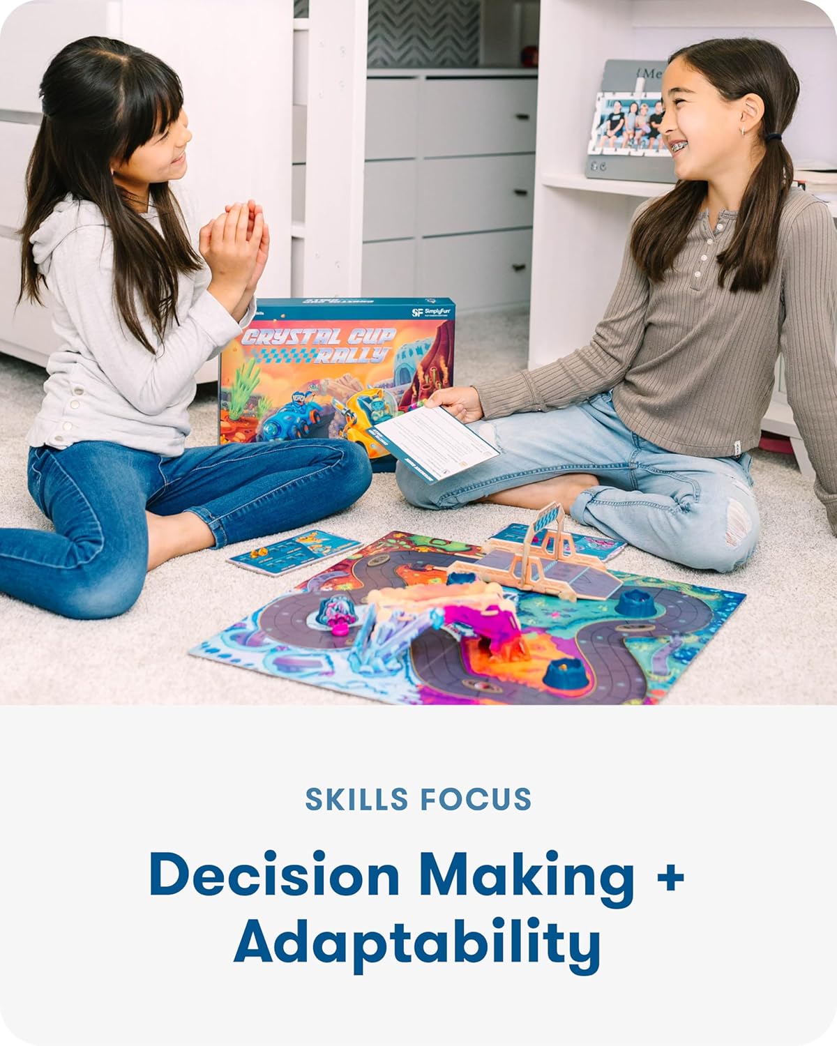 SimplyFun Crystal Cup Rally - Educational Kids Game - Develops Reasoning Skills, Planning, & Strategic Thinking - 2-5 Players, Ages 7 & Up