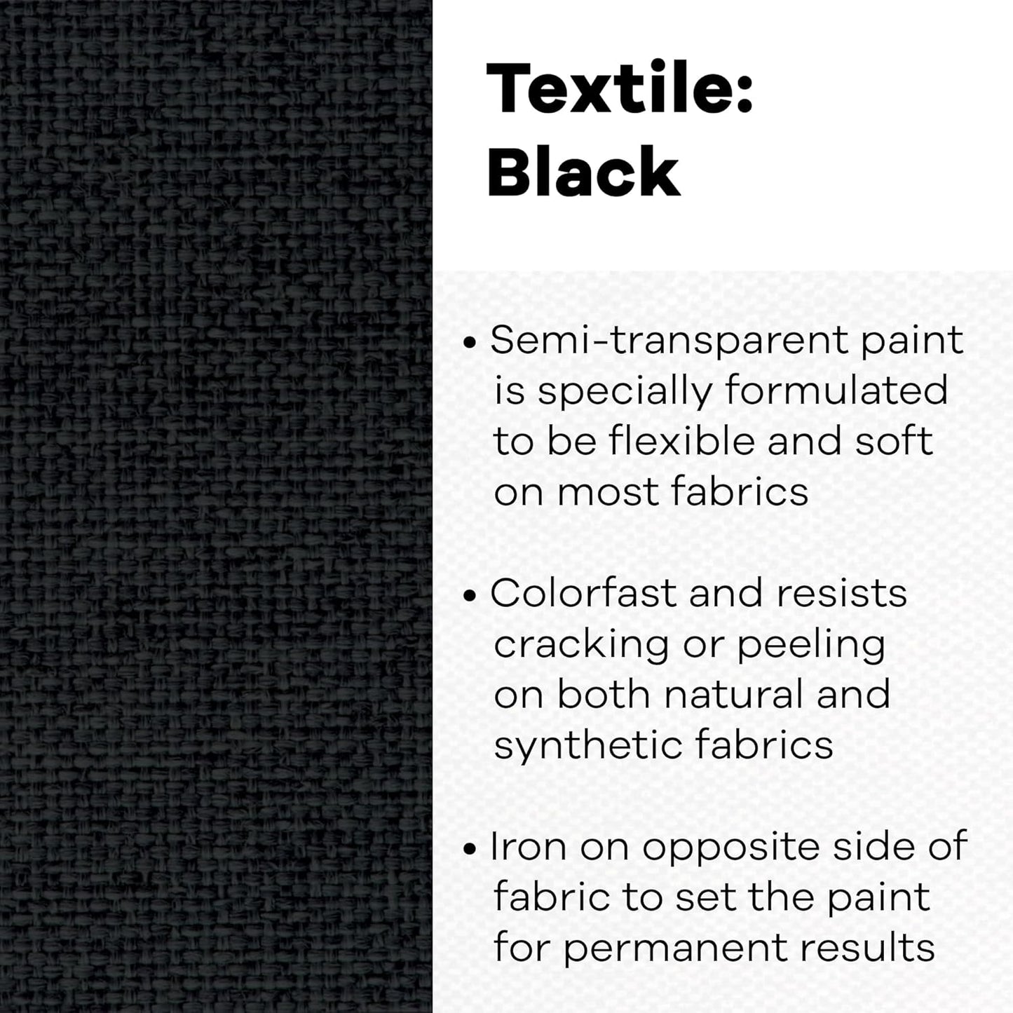 Jacquard Textile Paint 8 Oz Black