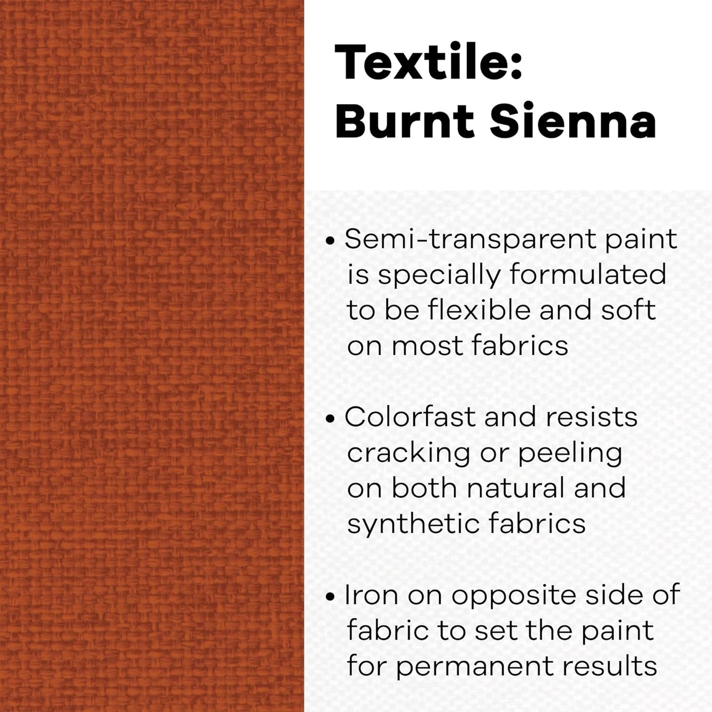Jacquard Textile Color Paint BRNT SIENN, Burnt Sienna