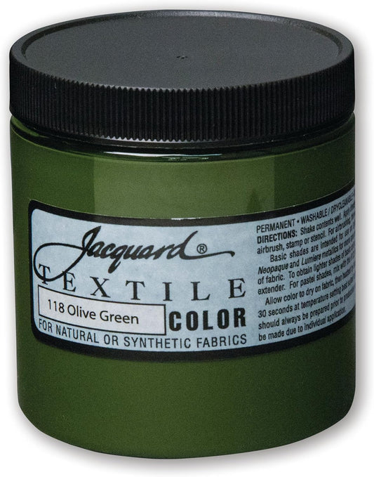 Jacquard Textile Color Paint, Olive Green
