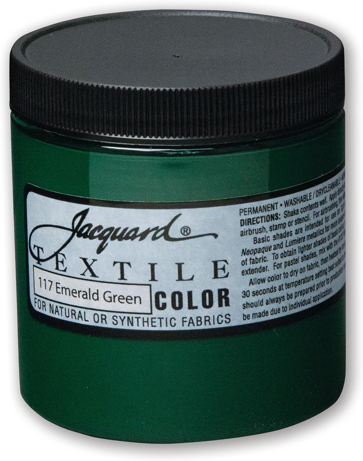Jacquard Textile Color Paint, 8 Oz, Emerald Green