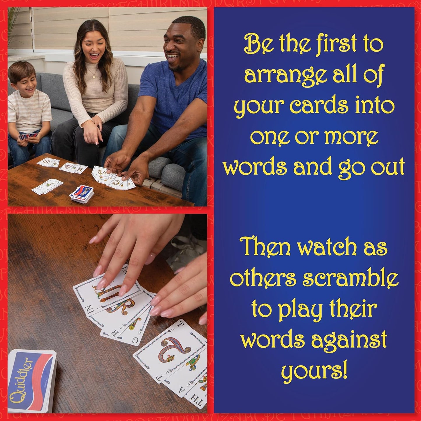 Quiddler Card Games - Collector's Tin, Fun Family Games for Kids & Adults, Multi-Player, Ages 8+