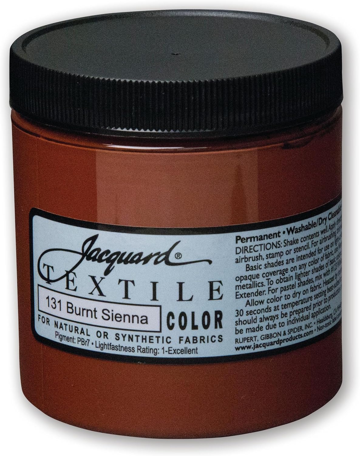 Jacquard Textile Color Paint BRNT SIENN, Burnt Sienna