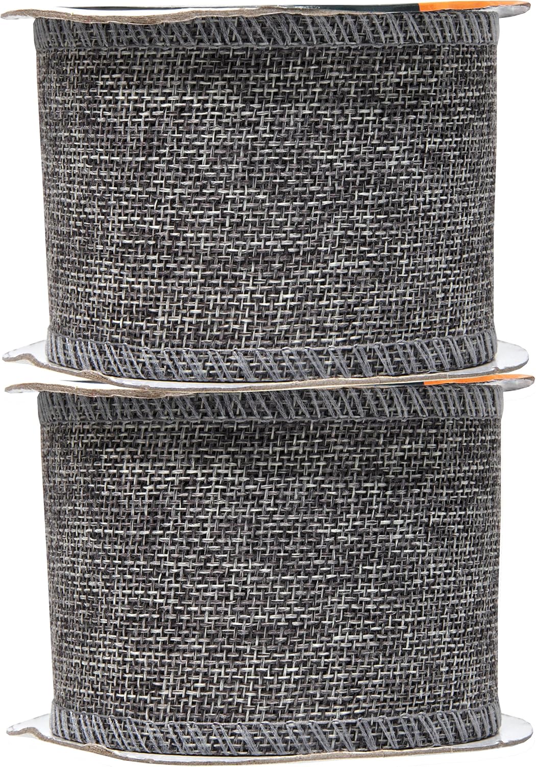 Mandala Crafts Gray Burlap Ribbon 2.5 Inches Wide Jute Ribbons for Crafts - 20 Yds Roll Rustic Burlap Wrap Trim Ribbons for Wreaths Bows Wedding Party Decoration